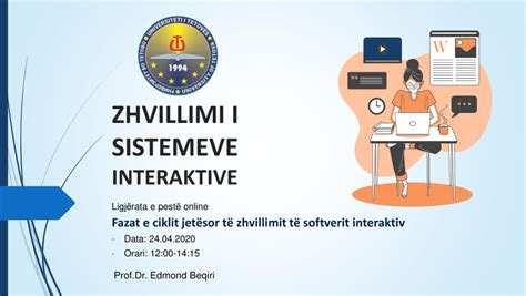 Pdf Zhvillimi I Sistemeve Interaktive Ligjërata E Pestë Online
