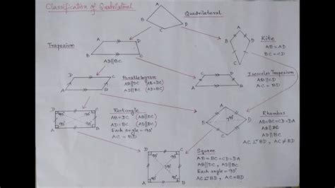 Classification Of Quadrilateral Youtube