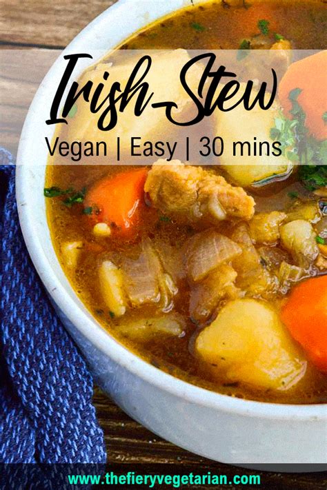 Vegan Irish Stew Recipe Vegan Stew Homemade Seitan Irish Stew
