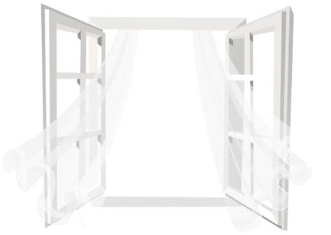 Open Window With Curtain Png Clip Art Best Web Clipart