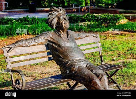 The Einstein Bench A Bronze Statue Of Albert Einstein Is Pictured At