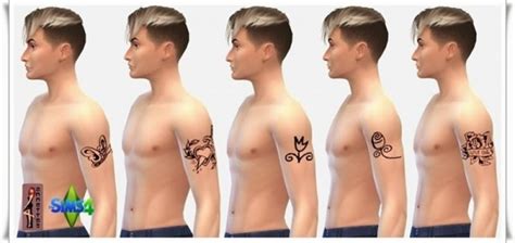 Annett`s Sims 4 Welt Upper Arm Tattoos For Women And Men • Sims 4 Downloads