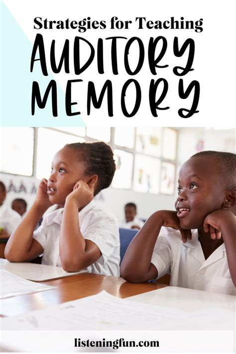 Auditory Memory Strategies Listening Fun Memory Strategies Good Listening Skills Reading