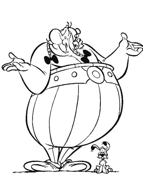 Obelix Dont Know Anything In The Adventure Of Asterix Coloring Page