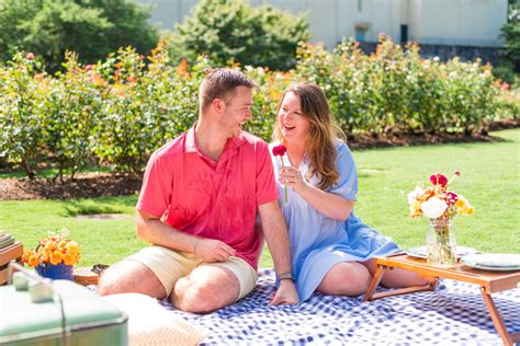Summer Picnic Proposal At The Raleigh Rose Garden — Southern Picnics