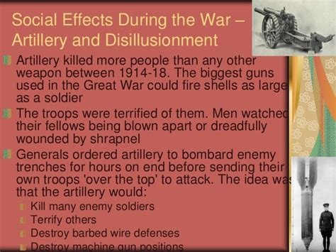 Social Effects Of Wwi