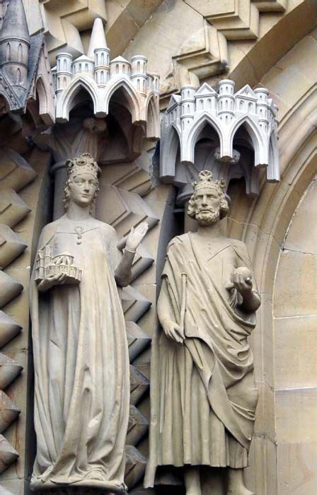 Statues Of Saint Cunigunde Of Luxembourg And Her Husband St Henry Ii