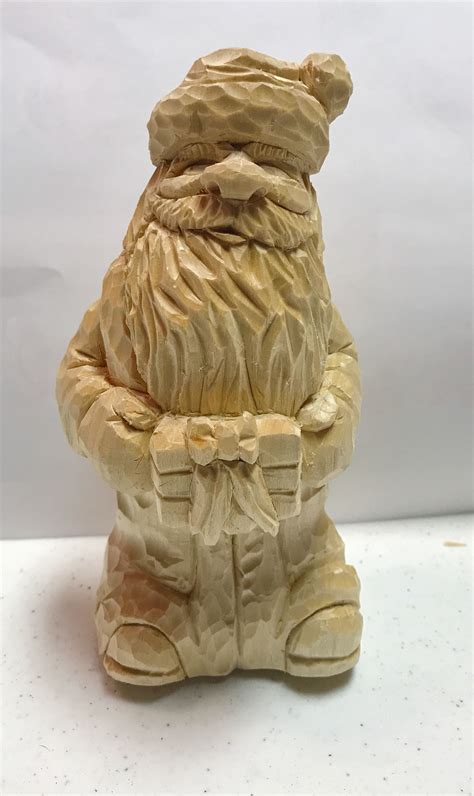 A Santa Carved From Basswood This Is From A Jim Hiser Rough Out