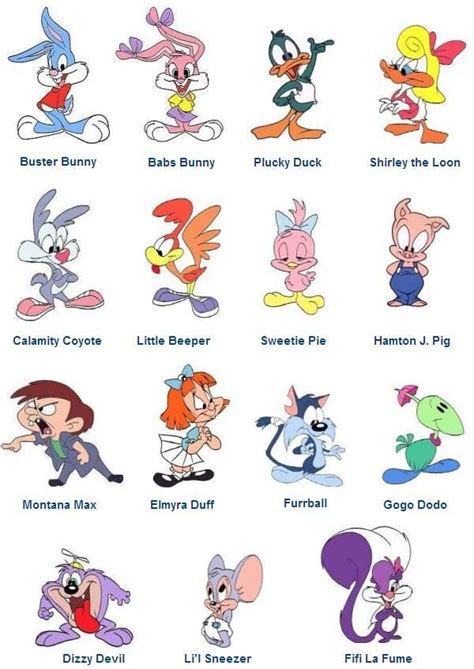 Tiny Toon Adventures Baby Cartoon Characters Classic Cartoon