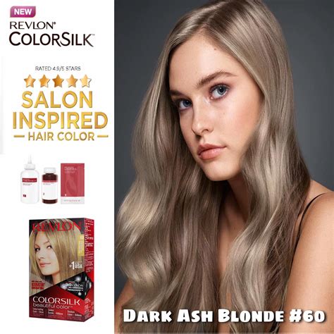 Revlon Colorsilk Beautiful Permanent Hair Color 60 Dark Ash Blonde
