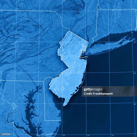 New Jersey Topographic Map High Res Stock Photo Getty Images