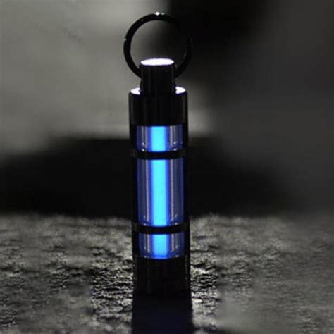 Automatic Light 25 Years Titanium Tritium Keychain Key Ring Fluorescent
