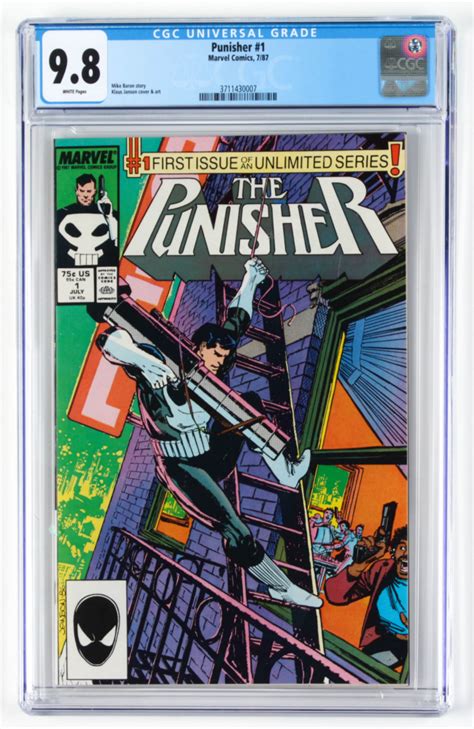 1987 The Punisher Issue 1 Marvel Comic Book Cgc 98 Pristine Auction