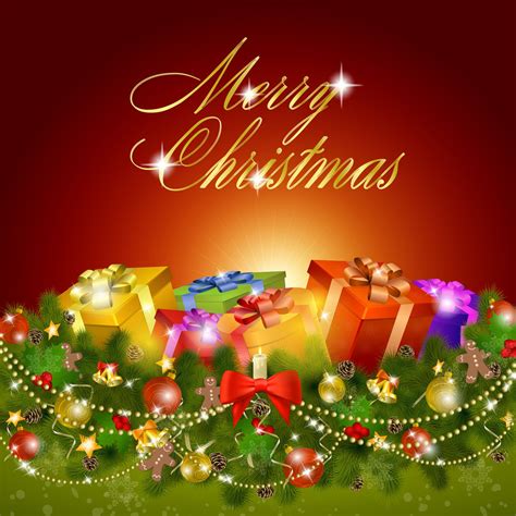 Postal De Navidad Con Mensaje Merry Christmas Wallpaper Hd Download