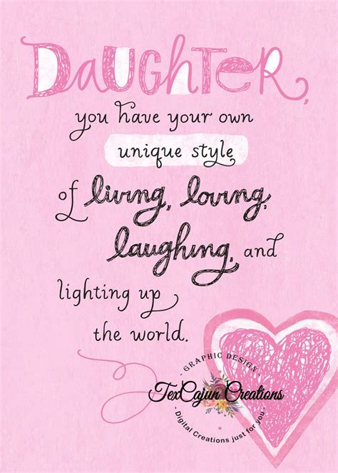 Daughter Card Card For Daughter I Love You Daughter Digital Etsy