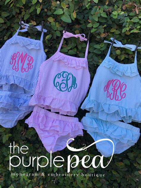 Girls Swimsuit Monogrammed Swimsuit Girls Bathing Suit Etsy