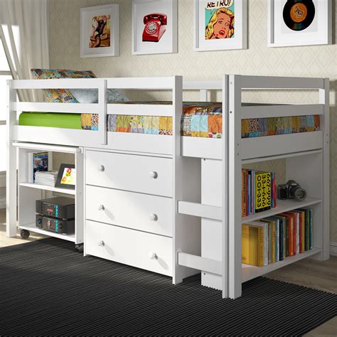 Donco Kids Low Study Loft Bunk Beds And Loft Beds At Hayneedle
