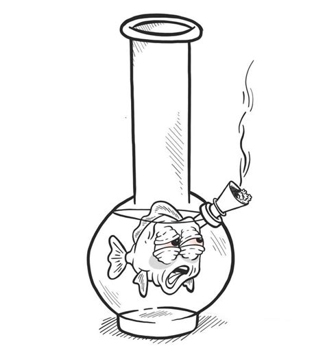 Bong Fish Tyler Genovese Art Drawings And Illustration Animals