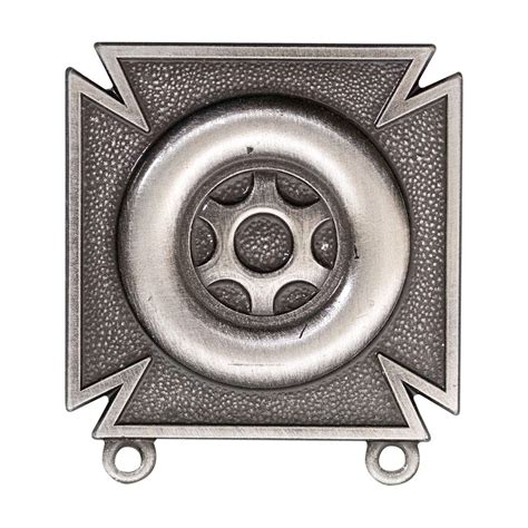 Army Silver Oxidized Driver And Mechanic Badge Vanguard Industries