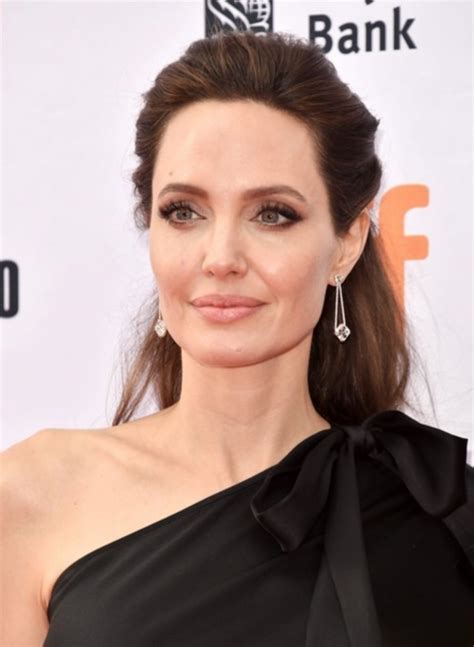 Angelina Jolie Wears Samer Halimeh Diamond Drop Earrings To Tiff