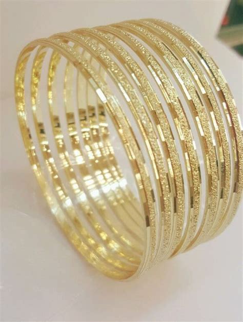 14k Gold Filled 7 Days Bangle Bracelet 3 Tone Semanario De Oro Laminado Smlxl For Sale In