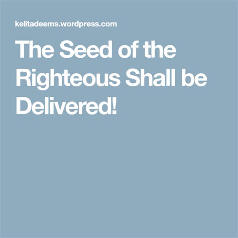 The seed — not only their persons, but their children. Pin on biblical study