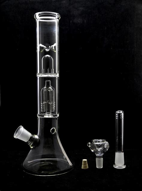 Hookahs Online Sale 12 Inch Tender Perc Removable Dome Perc Beaker Base Glass Bong Glass Water