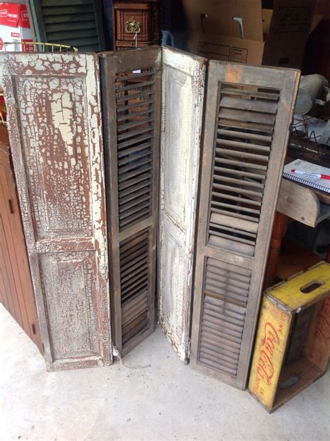 Primitive Bi Fold Shutters From New Orleans Sold Antique Show