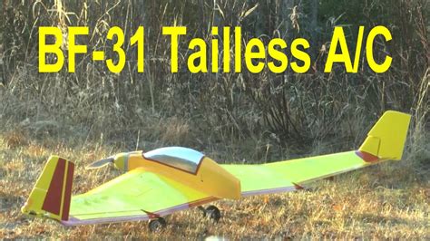 Rc Flying Wing Tailless Aircraft Youtube