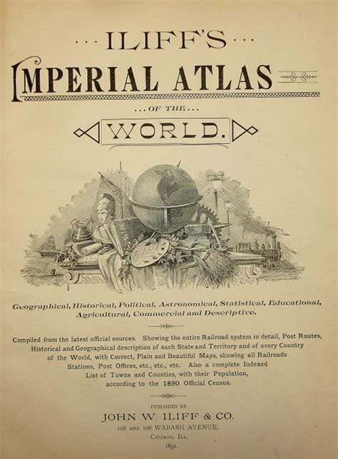 Old World Auctions Auction 123 Lot 853 Iliffs Imperial Atlas Of