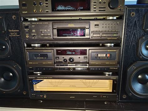 Technics Hifi Stack Complete Cd Tape Turntable Pre Amp Eq Sh Ge90 120w