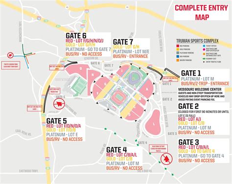 Arrowhead Stadium Parking Map
