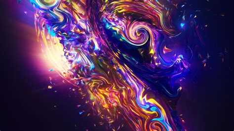 Download Carnival Colorful Fractal Abstract Wallpaper 2560x1440 Dual Wide Widescreen 169