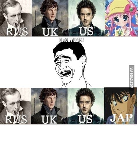 The Faces Of Sherlock Holmes Fixed 9GAG
