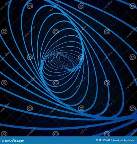 Swirling Symbol Optical Illusion Twisted Hexagon 3d Wireframe