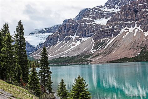 Turquoise Lake And Glacier In The Canadian Rockies Turquoise Flickr