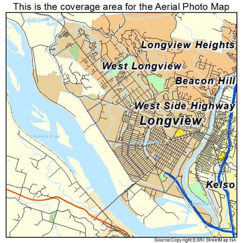 Aerial Photography Map Of Longview Wa Washington