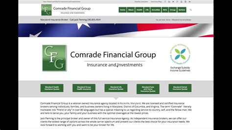 Maryland Insurance Broker Comrade Financial Group Youtube
