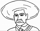 Dibujos de Emiliano Zapata 3 para Colorear para Colorear, Pintar e ...