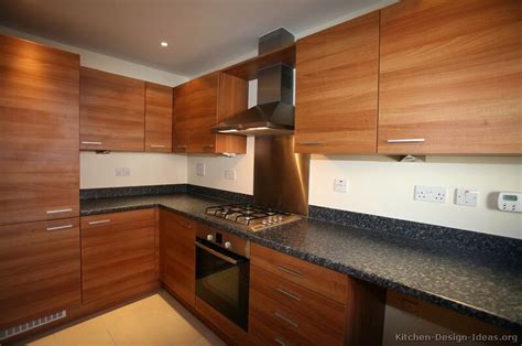 In the past, stained natural wood cabinets dominated every kitchen. Pictures of Kitchens - Modern - Medium Wood Kitchen Cabinets