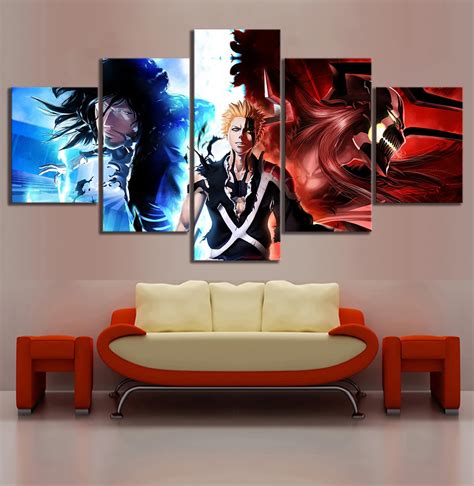 Anime Pictures Kurosaki Ichigo Bleach Cartoon Animation Wall Art For