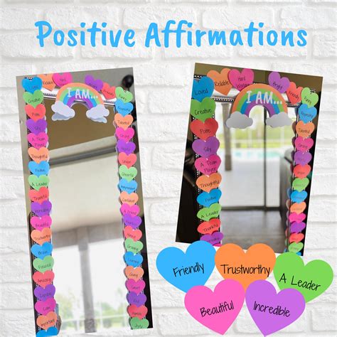 Classroom Decor Positive Mirror Affirmations School Etsy