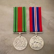 WWII MEDAL PAIR 1939-45 WAR AND DEFENCE MEDALS | ANZAC | WORLD WAR II ...