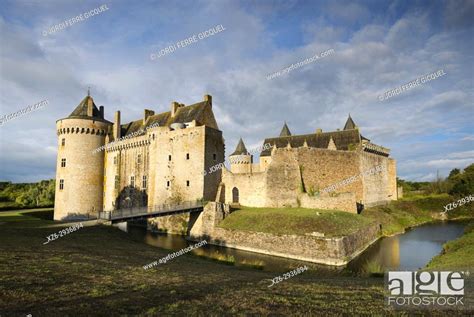 Medieval Castle Château De Suscinio Morbihan Brittany France Europe
