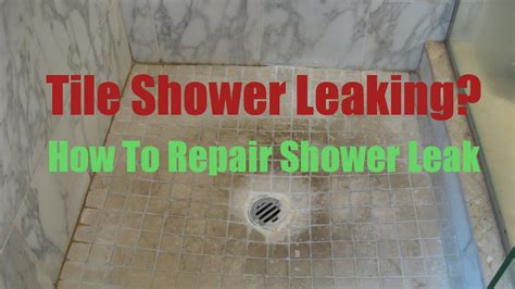 How To Fix Leaking Shower Floor