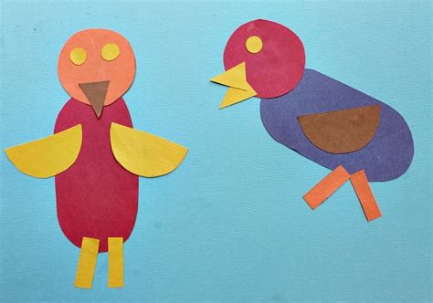 Bird Art With 2d Shapes Fantastic Fun And Learning