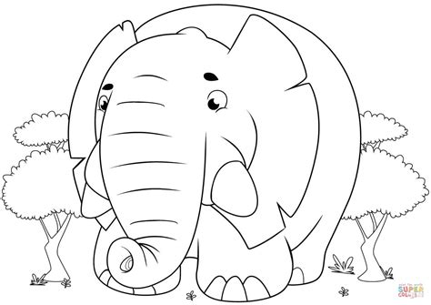 Elephants Coloring Pages Learny Kids