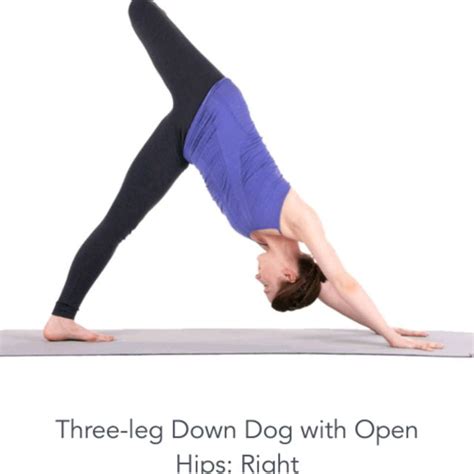 Three Legged Down Dog With Open Hips Right Exercise How To Workout