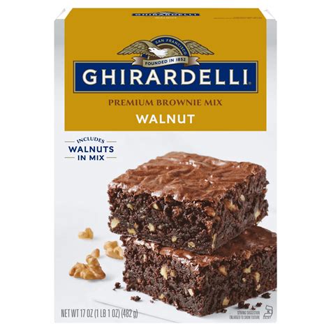 Ghirardelli Walnut Premium Brownie Mix Shop Baking Mixes At H E B