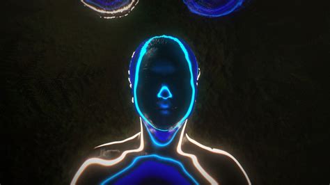3d Scanned Bodies Become Glowing Canvases In A Cyberdelic Light Show